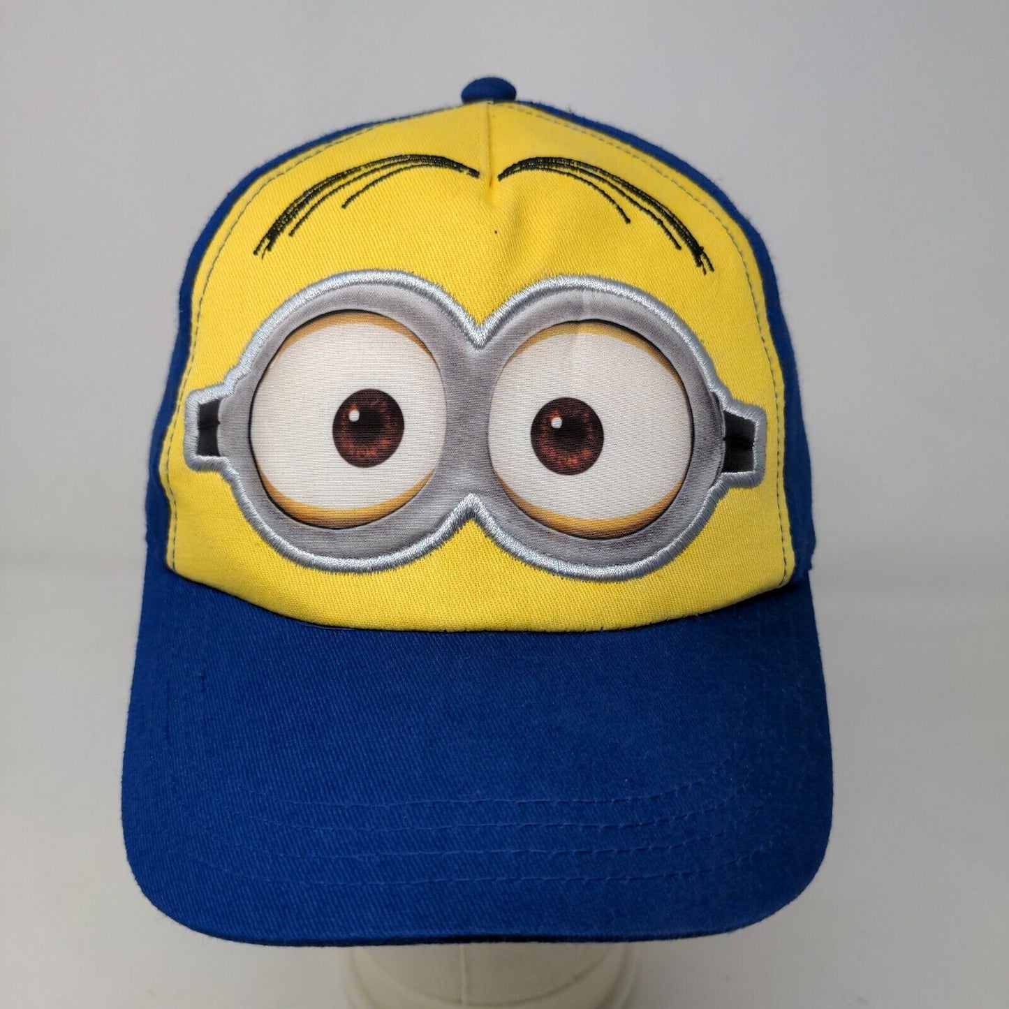 Despicable Me Minion Made Boy's Snapback Hat Blue Yellow OSFM Graphic Logo