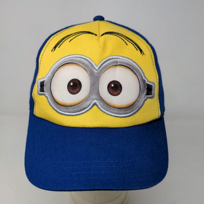 Despicable Me Minion Made Boy's Snapback Hat Blue Yellow OSFM Graphic Logo