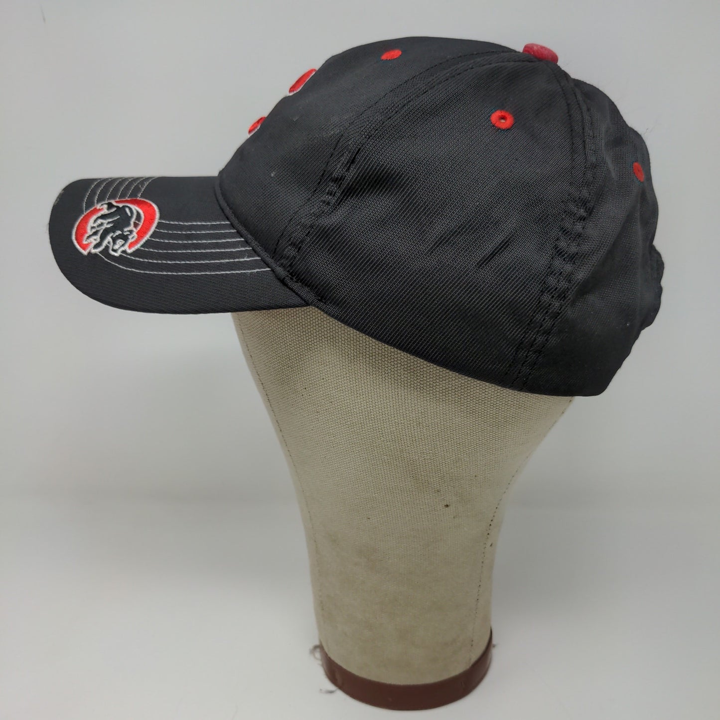 Fan Favorite MLB Chicago Cubs Strapback Hat Embroidered Logos Black Red OSFA