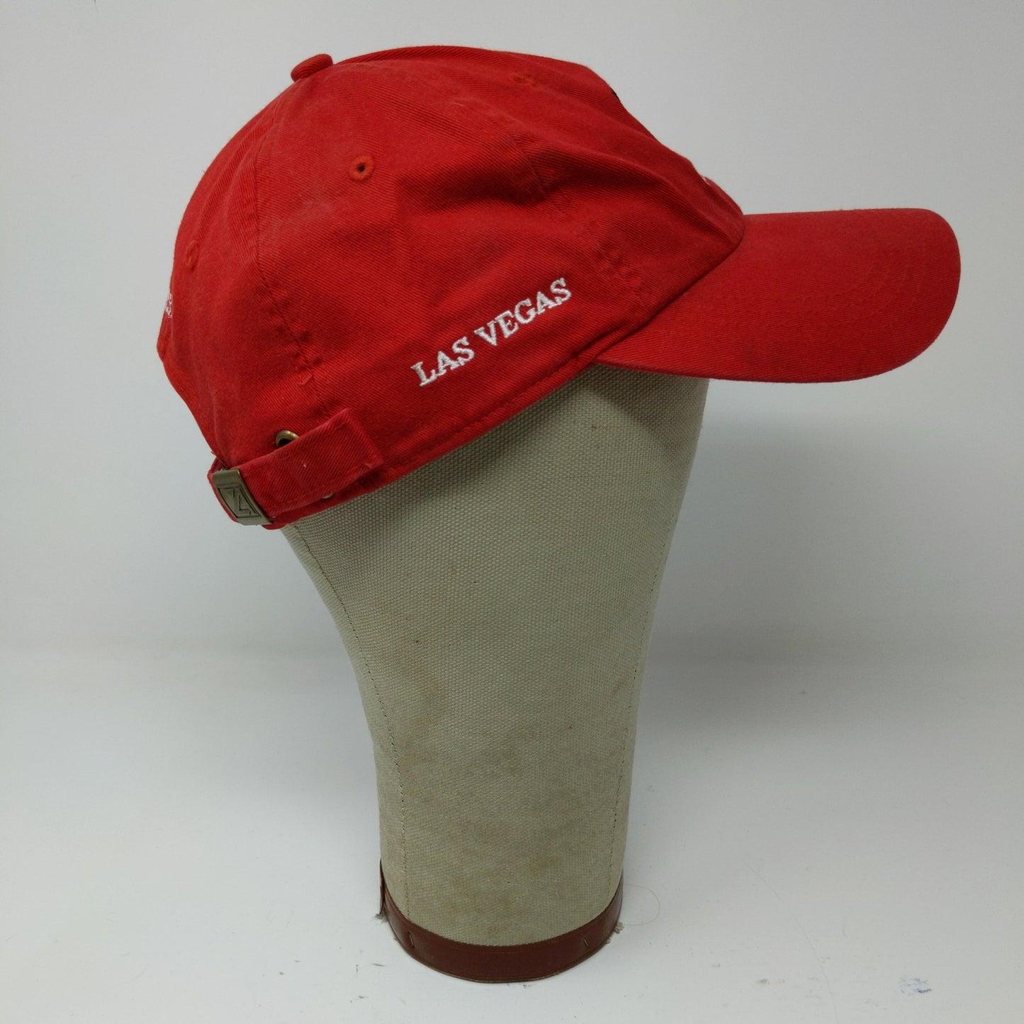 Las Vegas Bear's Best Golf Course Dobber Slideback Hat Embroidered Logo Red