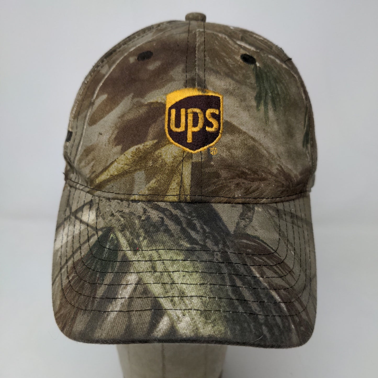 UPS Men's Employee Uniform Camo OSFA Strapback Hat Embroidered Logo