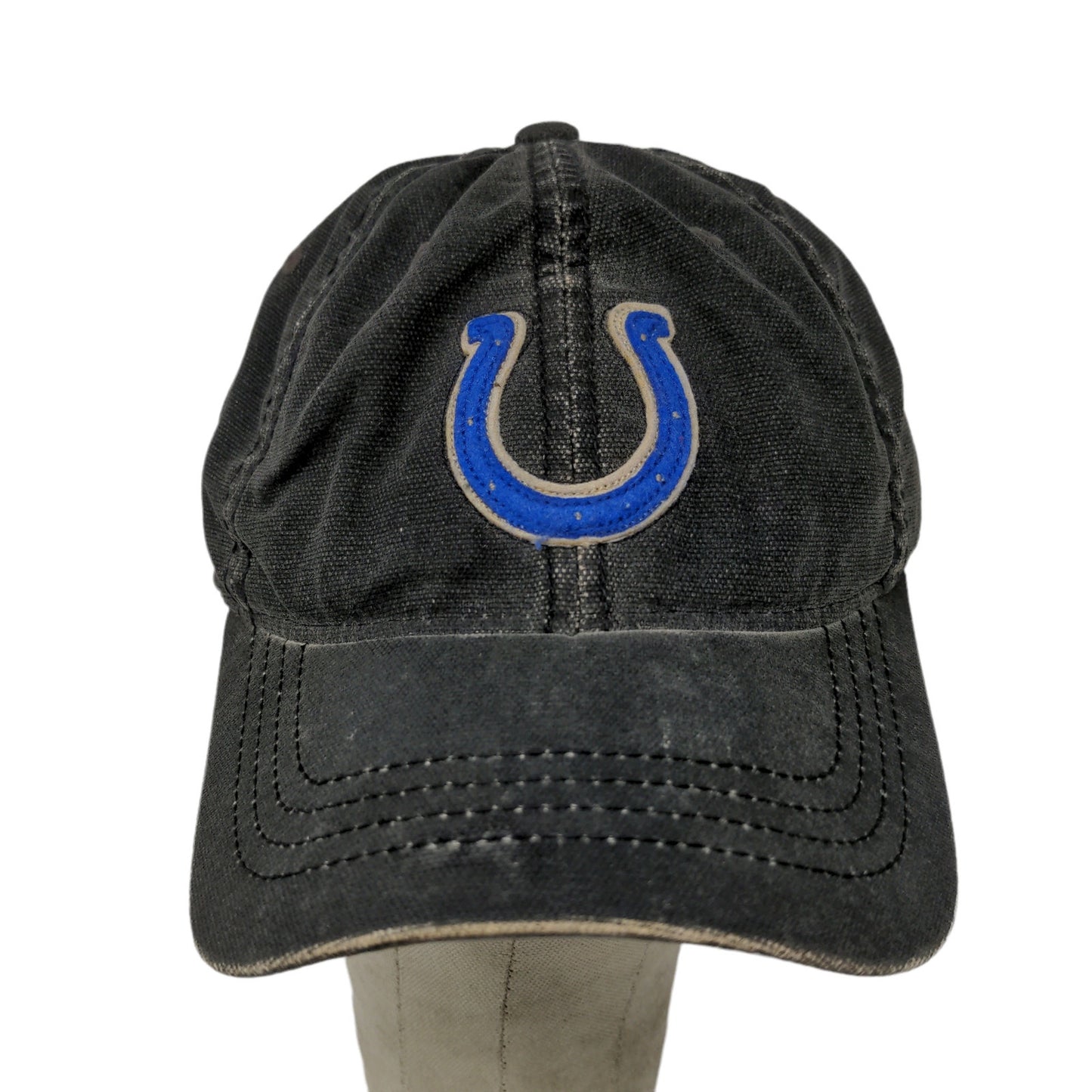 Reebok NFL Indianapolis Colts Football Fitted Hat Size M/L Black Camo Under Bill