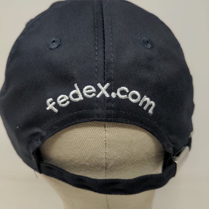 FedEx Express Mens Slideback Hat Blue Size RG-RG Embroidered Logo