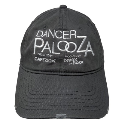 Unbranded Dancer Palooza Men's Strapback Hat Gray OSFM Embroidered Logo