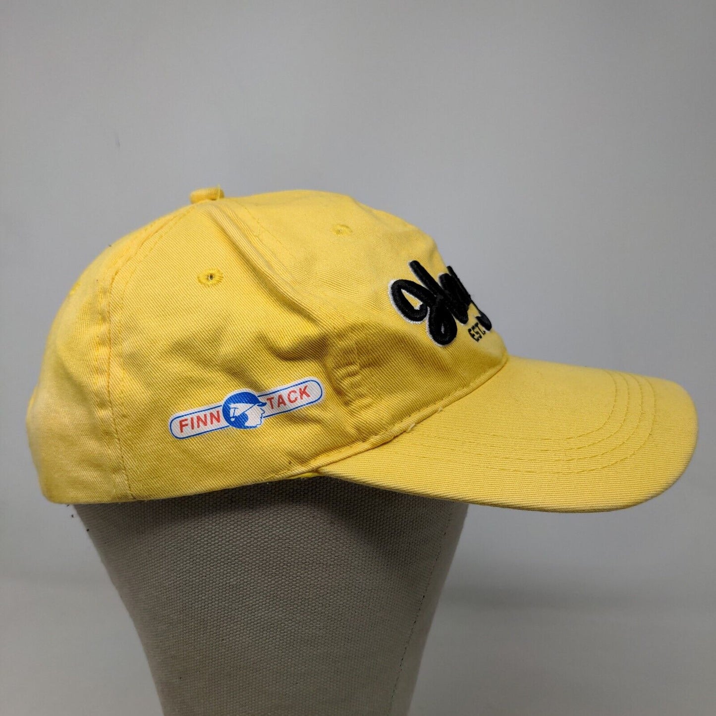 Finn Tack Men's Strapback Hat Yellow Adjustable Embroidered HAMBO Logo