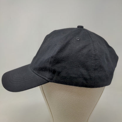 Unbranded Men's Strapback Hat Black Size OSFM Embroidered Paw Logo 100% Cotton