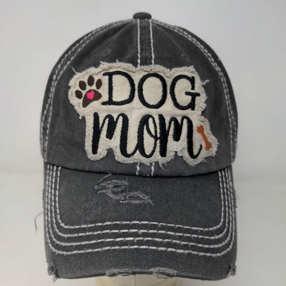 KBETHOS Women's Dog Mom Strapback Hat Gray Adjustable Patch Logo