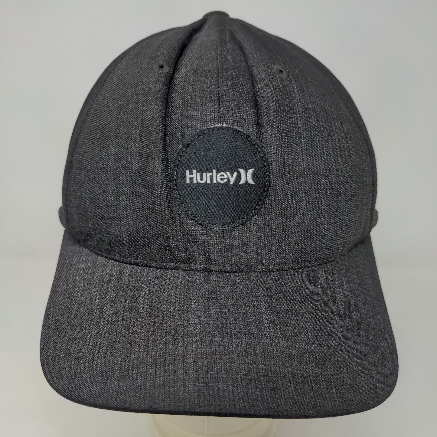 Hurley Men's 20 Dri Snapback Hat Gray Adjustable Patch Logo Poly Blend