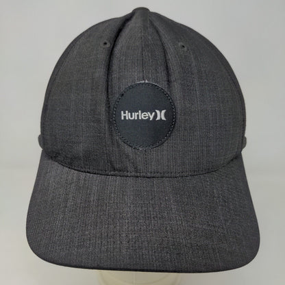 Hurley Men's 20 Dri Snapback Hat Gray Adjustable Patch Logo Poly Blend