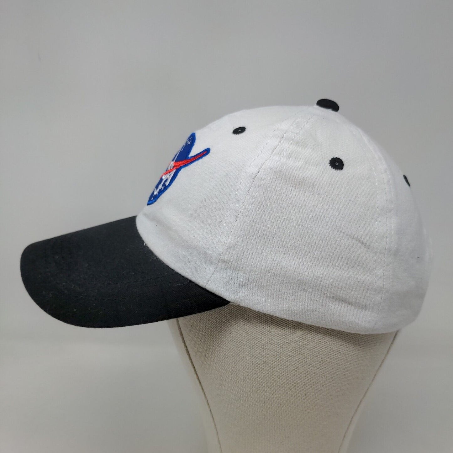 Get Real Gear Boy's Strapback Hat White Size 56 CM Embroidered NASA Logo