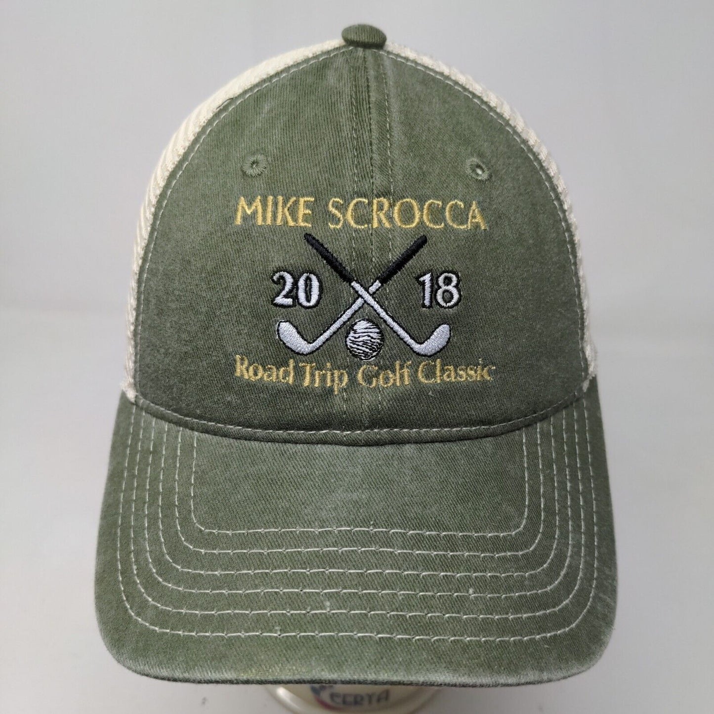 Cap America Mike Scrocca Golf Classic Snapback Mesh Back Hat Adjustable