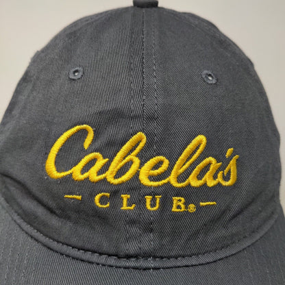 Cabela's Club Men's Slideback Hat Gray Size OSFM Embroidered Logo