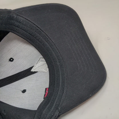 Volcom Men's Fitted Hat Black Size L/XL Embroidered Logo Cotton Blend