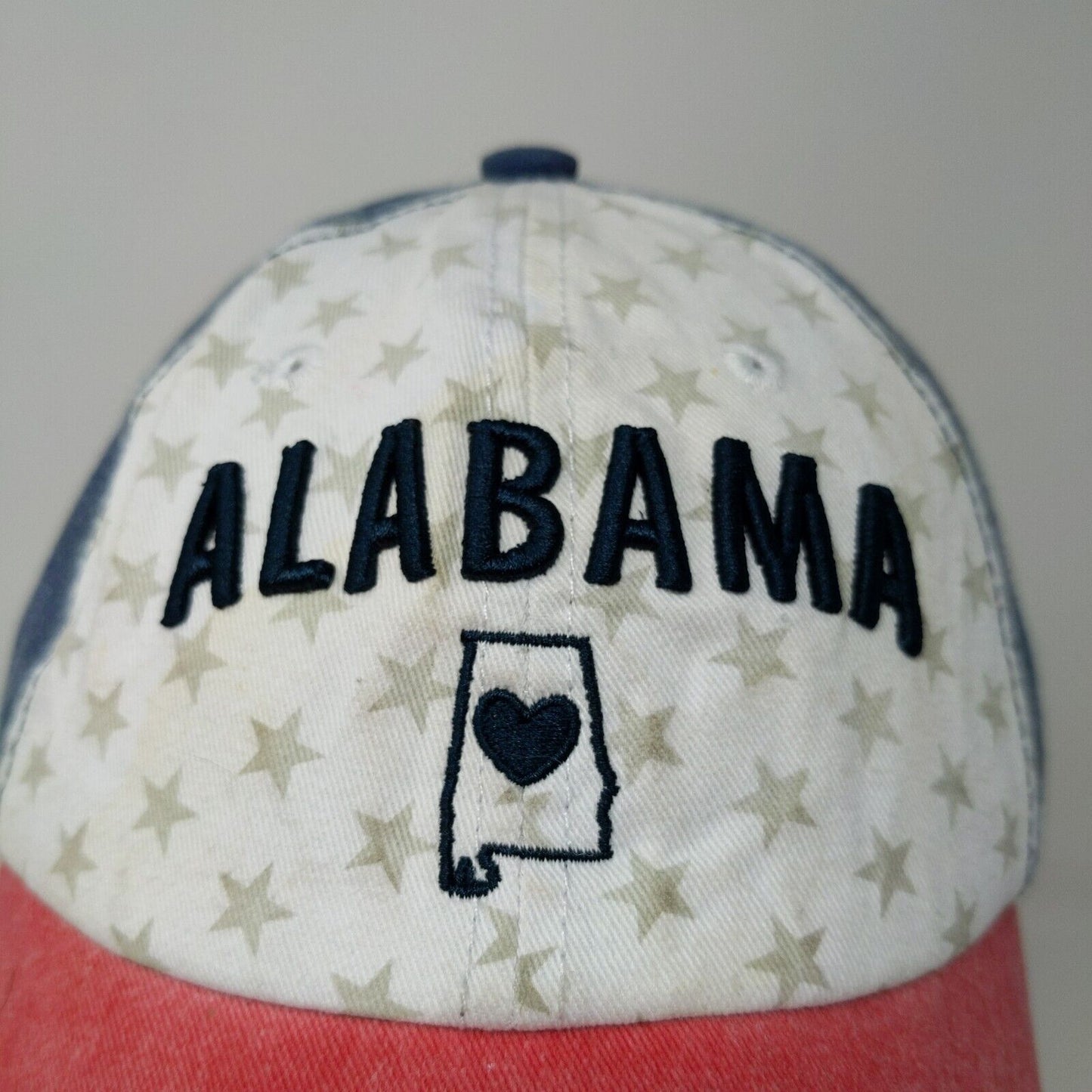 Home Free Men's Alabama Slideback Hat Red White Blue OSFM Embroidered Logo