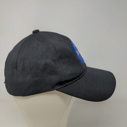 Spirit Halloween Men's Strapback Hat Black Size Small Embroidered NASA Logo