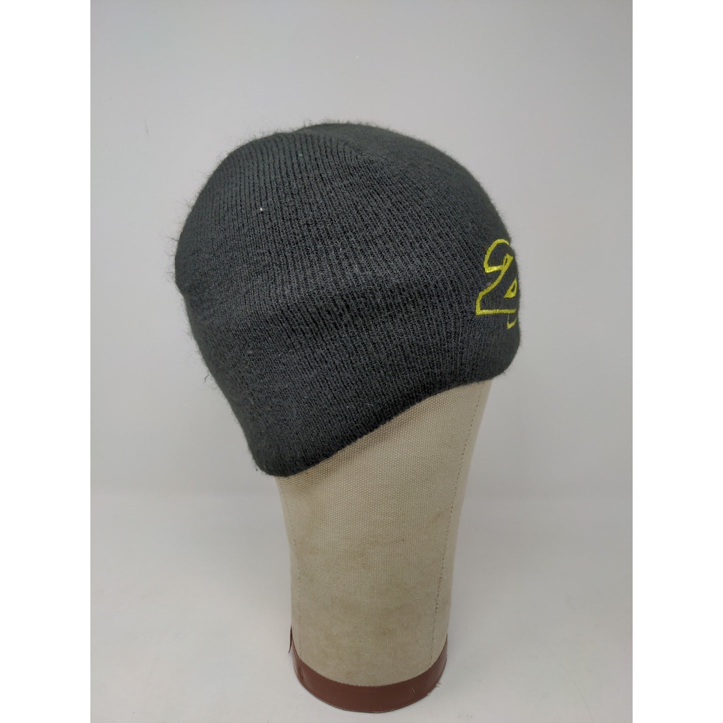 ZX Zeroxposur Beanie Hat Skull Cap Black Embroidered Yellow Logo