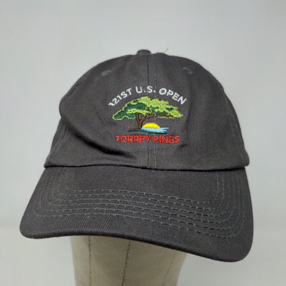 USGA Mens 121st U.S. Open Torrey Pines Slideback Hat Gray Adjustable Embroidered