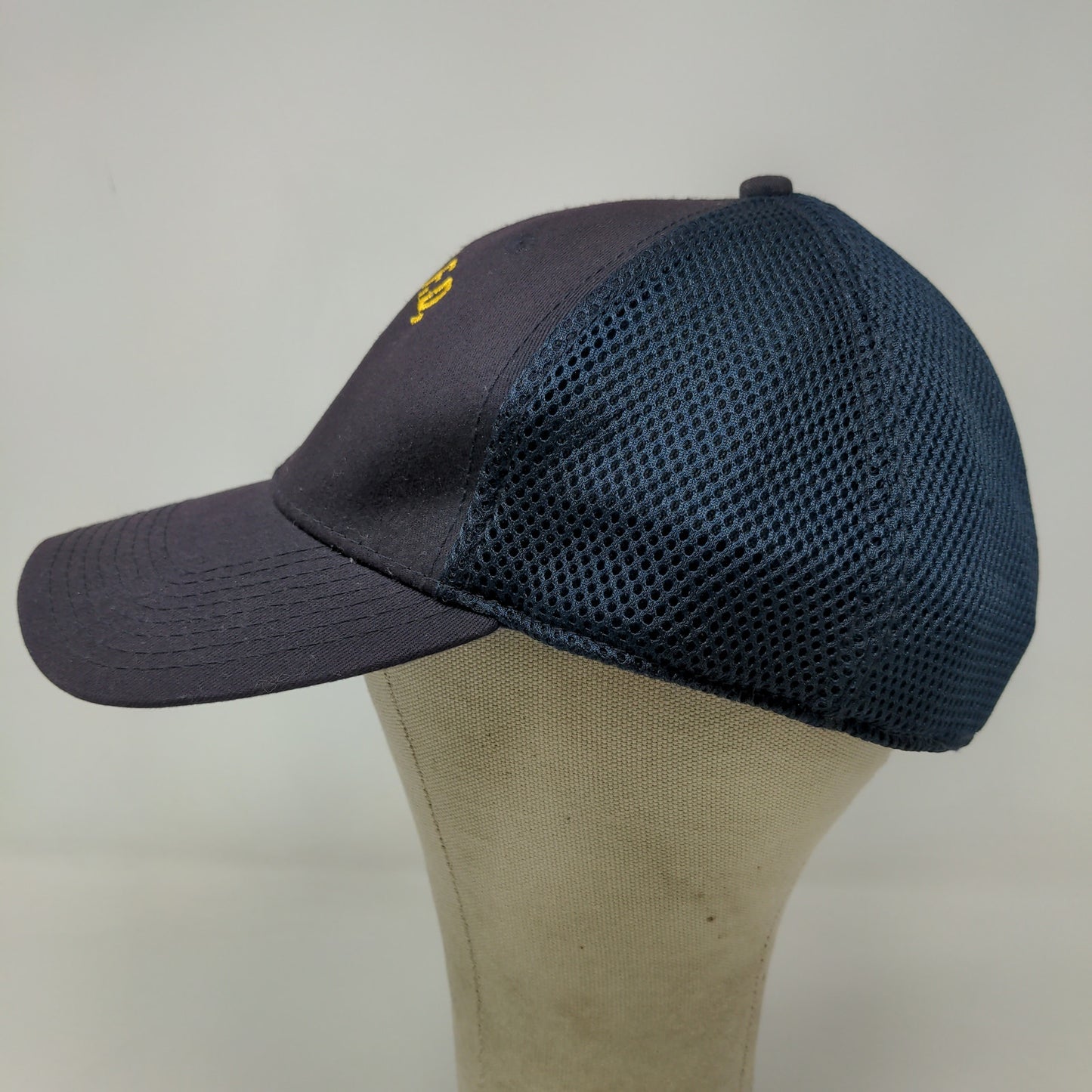 New Era Men's Fitted Hat Blue L/XL Mesh Back CSVH Fire Dept Embroidered Logo