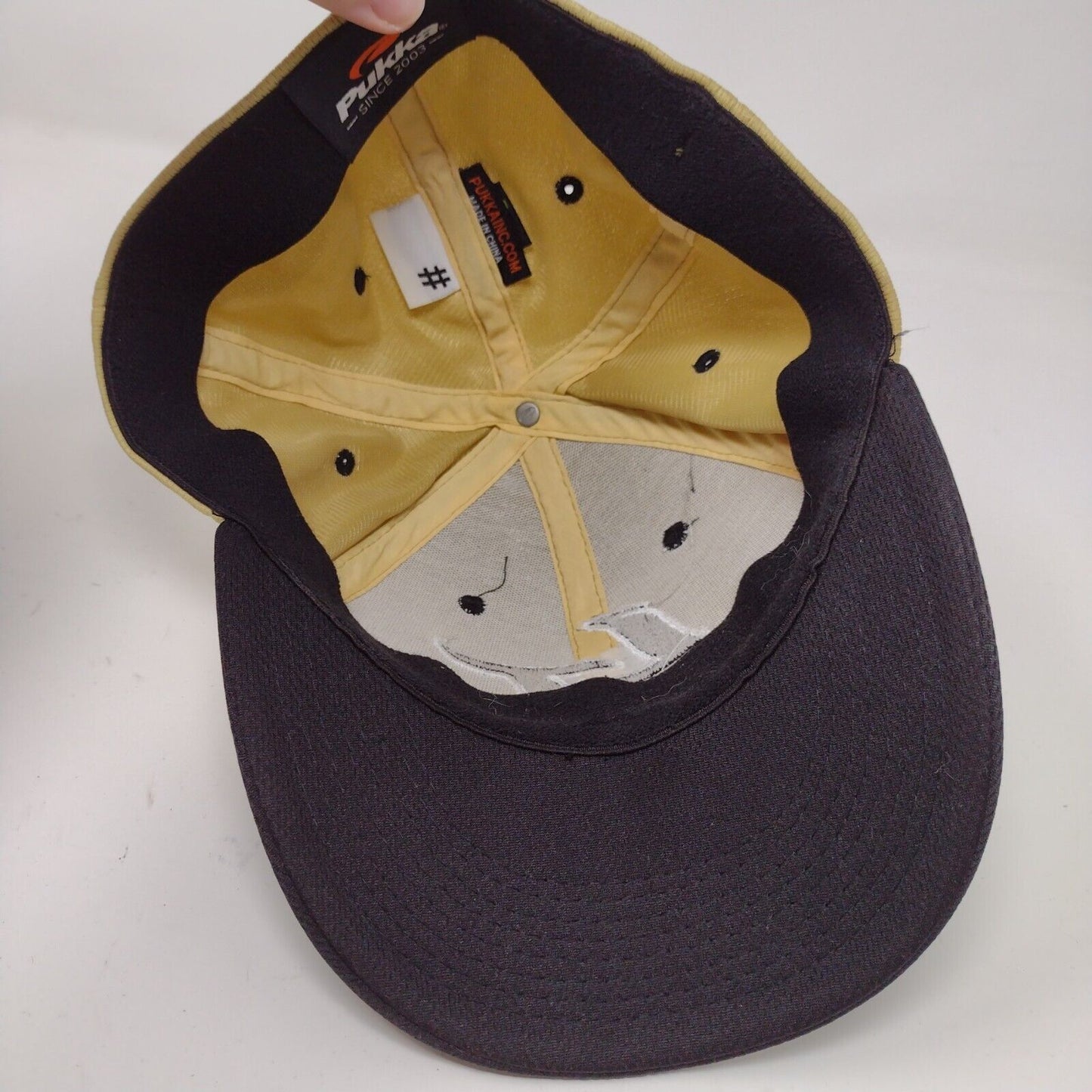 Pukka LT Tigers Black Gold Fitted Baseball Hat Cap Size L / XL Embroidered