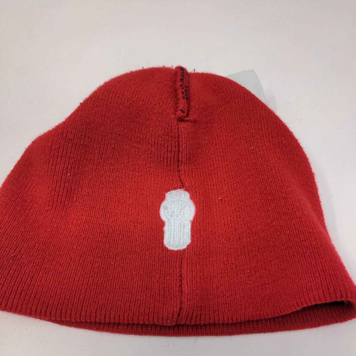 KW Kenworth Men's Beanie Hat Black Red Embroidered Logo Spell Out