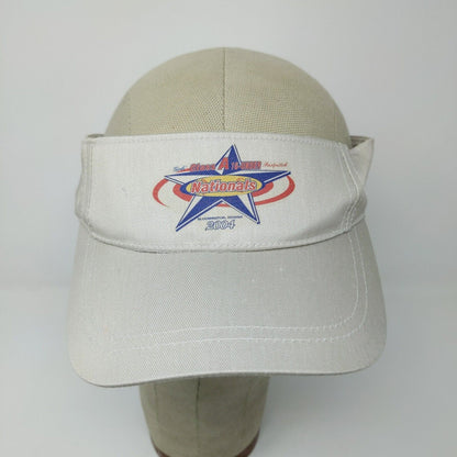 Head To Toe Mens Sun Visor Hat Vintage 2004 Girls Fastpitch Softball Nationals