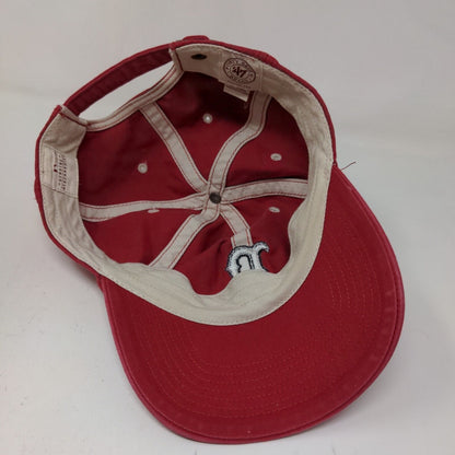 '47 Brand Men's Boston Red Sox Slideback Hat Red Size OS MLB Embroidered Logo