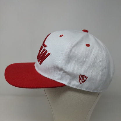 Deutschland Souvenirs Men's Snapback Hat Red White Adjustable Embroidered Logo