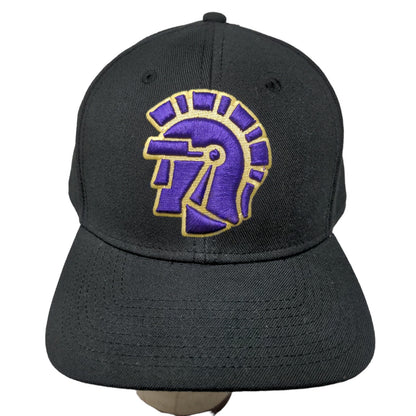 The Game Men's Snapback Hat Black OSFM Embroidered Trojan Acrylic Wool Blend