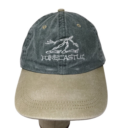 Forecastle Men's Slideback Hat Green Tan OSFA Embroidered Logo