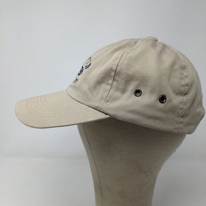 Jones & Mitchell Men's Slideback Martin University Hat Tan Vintage 2000 Y2K