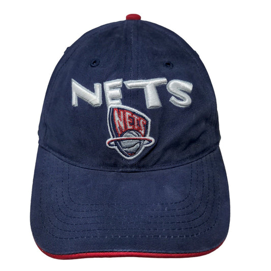 NBA Boy's Strapback Hat Blue Embroidered Brooklyn Nets Logo 100% Cotton