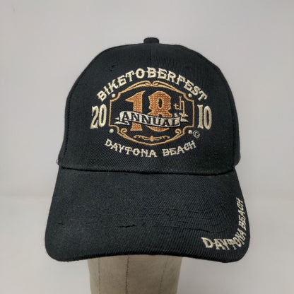 Capsmith Men's Biketoberfest 2010 Strapback Hat Black OSFA Embroidered Logo