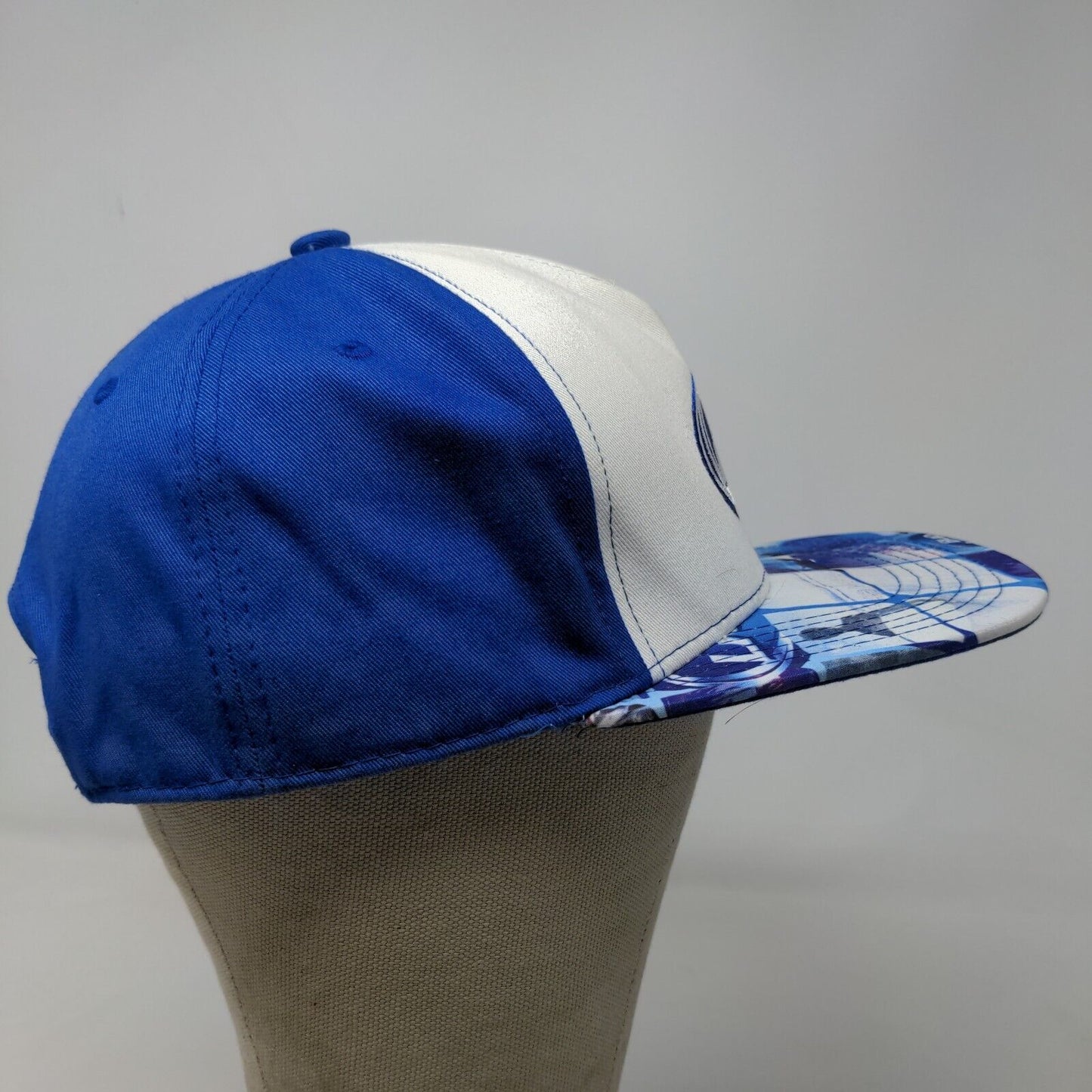 Bud Light Men's Snapback Hat Blue White Adjustable Embroidered Logo Beer