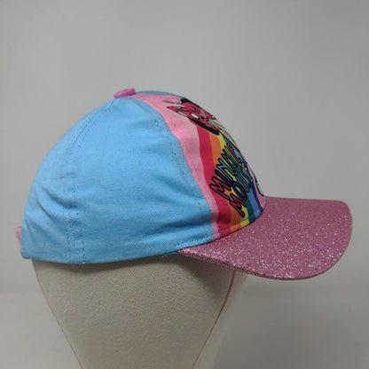 Disney Minnie Mouse Girl's Strapback Hat Blue Pink Adjustable Graphic Logo