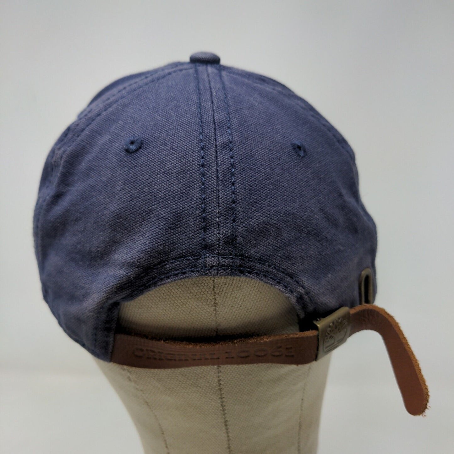 Timberland Men's Slideback Hat Blue Patch Logo 100% Cotton Original 10061