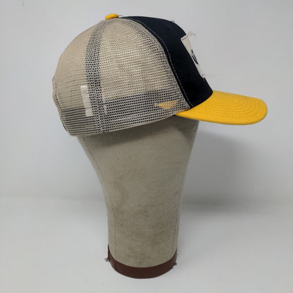 Corona Extra Snapback Mesh Back Hat Black Yellow Adjustable Embroidered Logo
