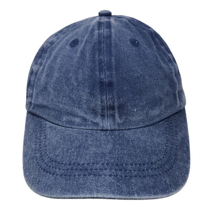 Unbranded Boy's Strapback Hat Blue OS Blank Vent Holes WM2904