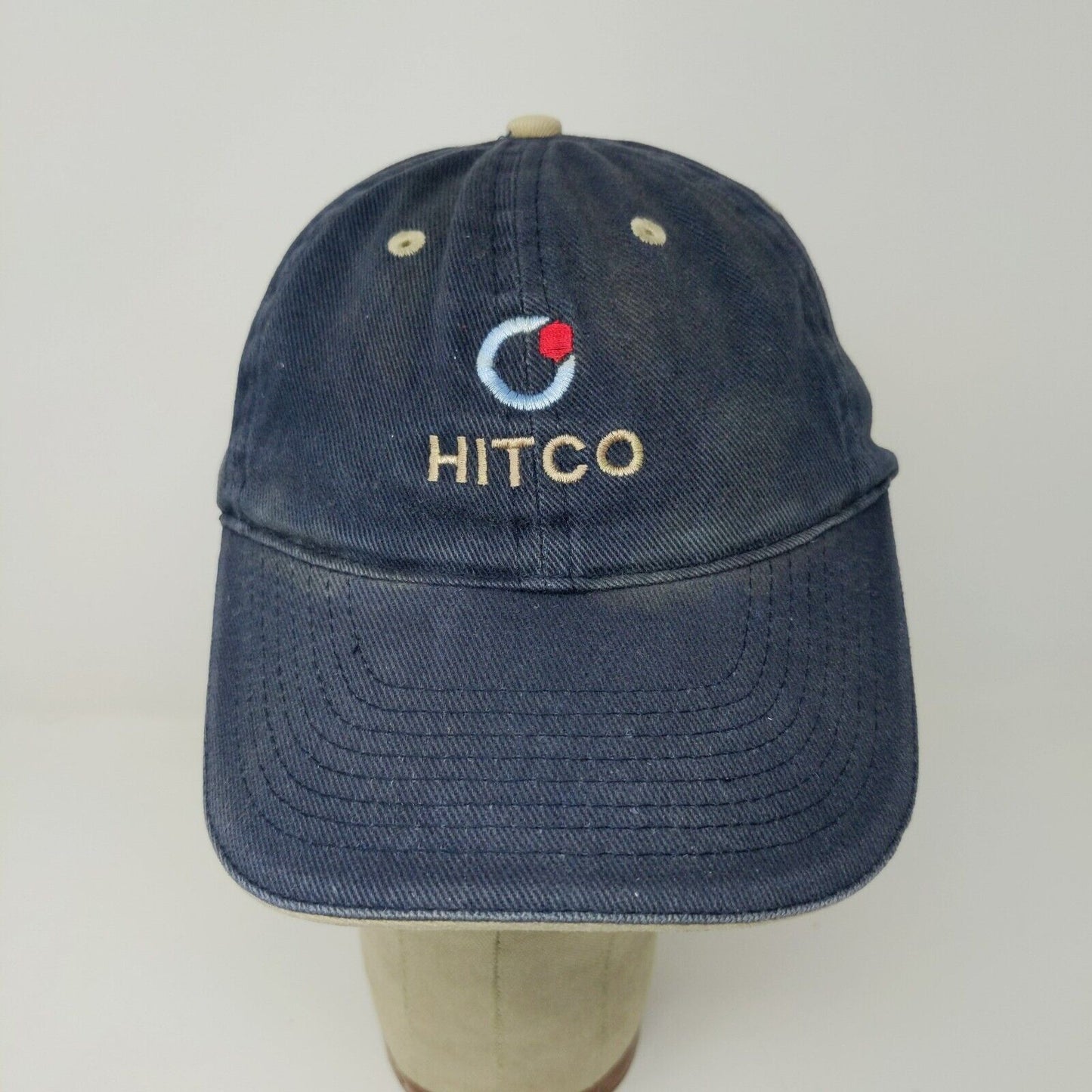 Otto Hitco Strapback Hat Blue Adjusted Embroidered Logo Cotton