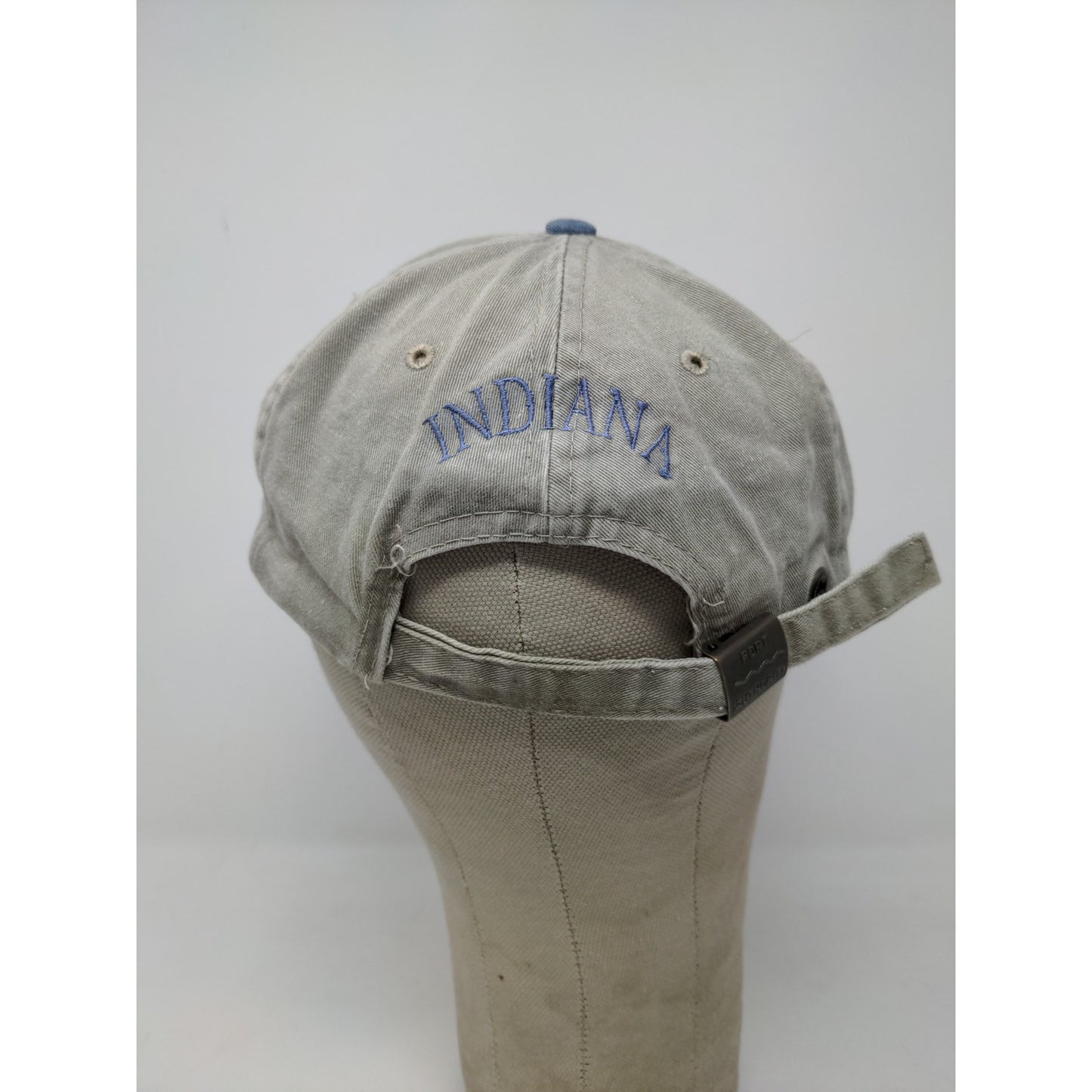 Indiana Team Legion Marriot Slideback Hat Port Authority Adjustable Gray Blue
