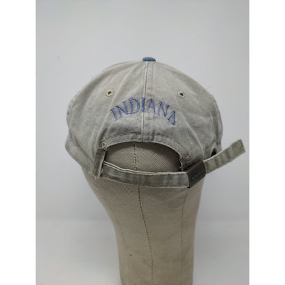 Indiana Team Legion Marriot Slideback Hat Port Authority Adjustable Gray Blue
