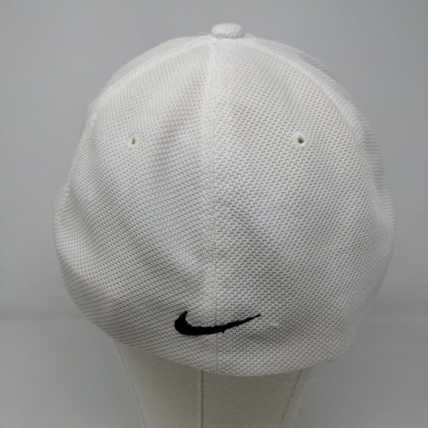 Nike Tiger Woods Men's Fitted Flexfit Hat White Embroidered Logo Distressed