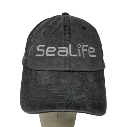 SeaLIfe Mens Strapback Hat Gray OSFM Underwater Camera Cap Embroidered Logo