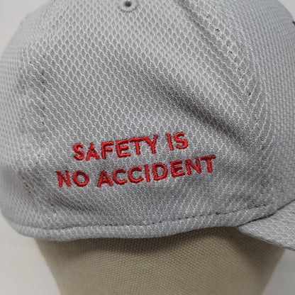 New Era Mens Fittted Hat Gray Size S-M 0.0 Safety No Accident Embroidered