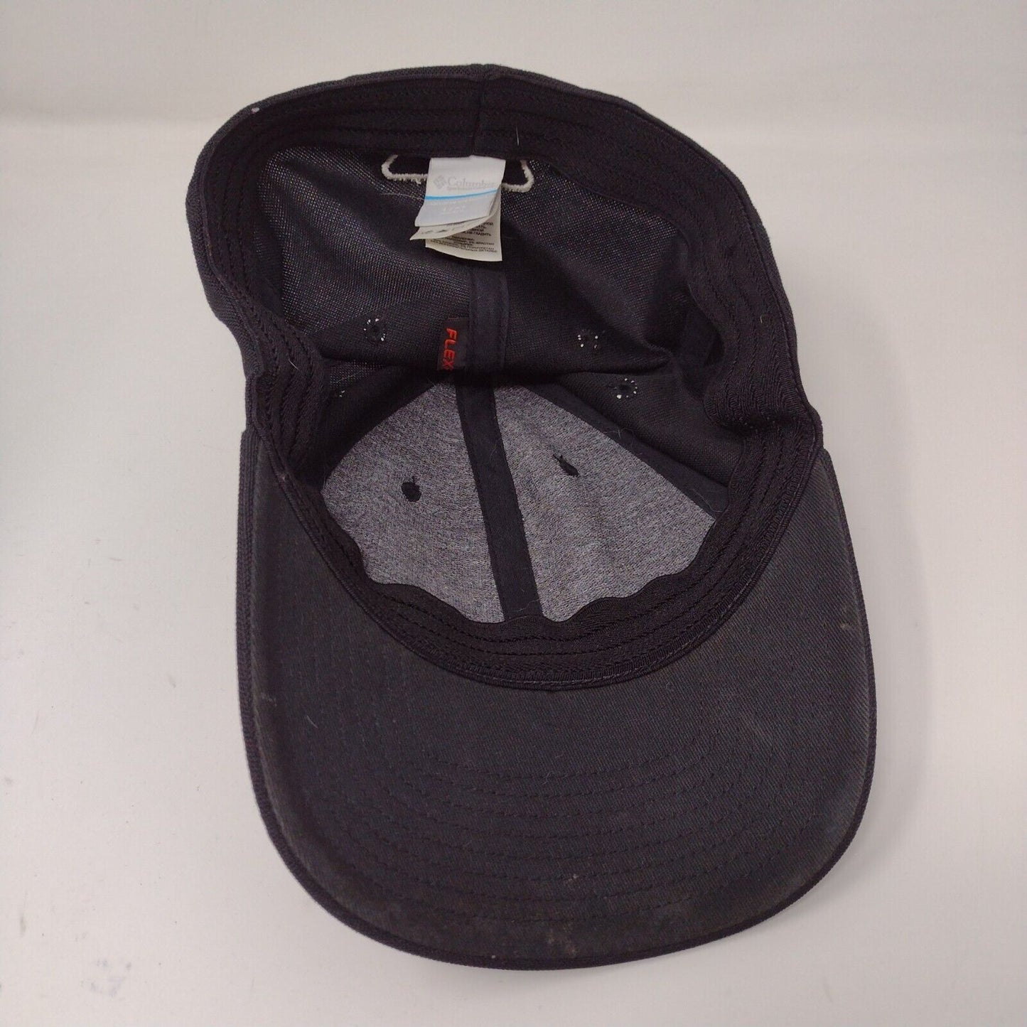 Columbia Mens PFG Performance Fishing Gear Black Fitted Hat Cap Size L / XL