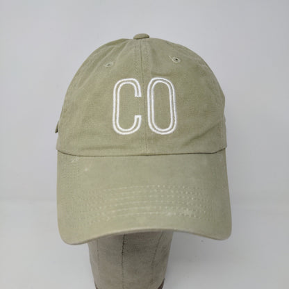 Port Authority Slideback Hat Embroidered CO Logo Green 100% Cotton