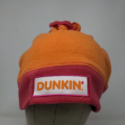 Dunkin' Donuts Men's Beanie Hat Orange Pink Embroidered Logo Thanksgiving Day