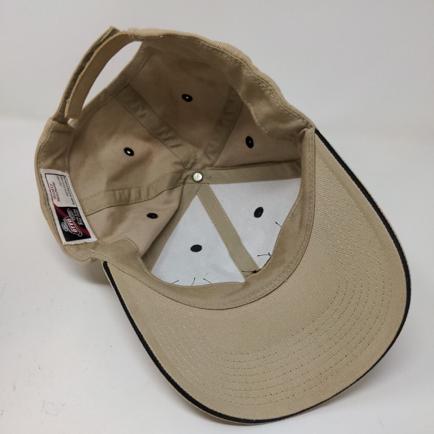 Otto Men's Pier 502 Strapback Hat Tan OSFM Embroidered Logo Spell Out