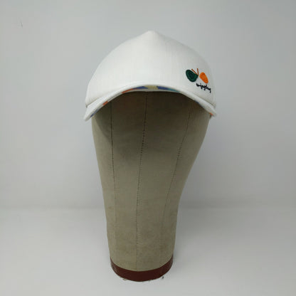 Enjoyday Snapback Hat Embroidered Butterfly White Size 53-55 CM