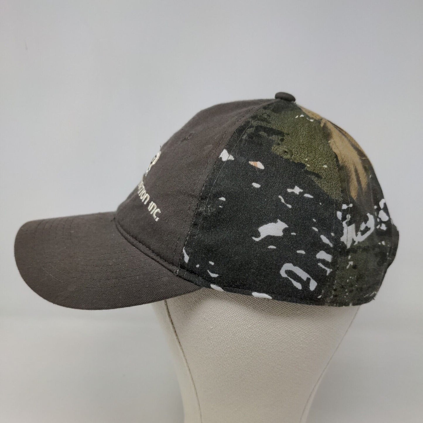 United Refrigeration Men's Strapback Hat Camo Adjustable Embroidered Logo