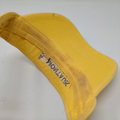 Montauk Point Lighthouse Yellow Visor Strap Back Adjustable Otto Headwear OSFM